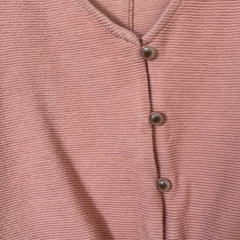 Button Down Textured Top - Picture 3 of 3